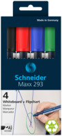 Board-Marker Maxx 293, nachfüllbar, 2+5 mm, sortiert, 4er Karton-Etui