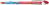 Kugelschreiber Slider Basic, Kappenmodell, M, rot, Schaftfarbe: transparent