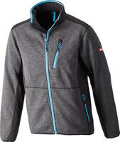 Fortis Softshell gebreid grijs/blauw maat XXL