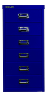 Bisley MultiDrawer™, 29er Serie, DIN A4, 6 Schubladen, oxfordblau