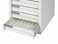 Modular drawer boxwith 6 drawers, with insert, white