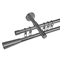 Gardinenstange Concav 16 mm Stilgarnitur aus Edelstahl