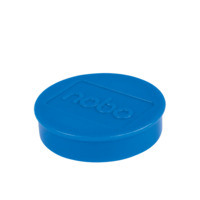 Magnet rund, 38 mm, 4 Stück, blau