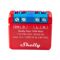 Shelly PLUS 1PM Mini electrical relay Red