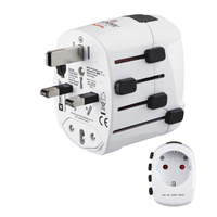 Hama World Travel Pro adaptateur prise d'alimentation Universel Blanc