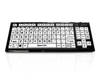 Accuratus KYB-M2BLK-UCUHBT clavier RF sans fil + Bluetooth QWERTY Anglais britannique Noir, Blanc