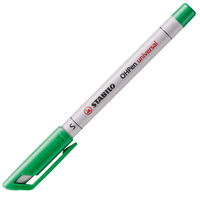 STABILO OHPen, non permanent marker, superfine 0.4 mm, groen, per stuk