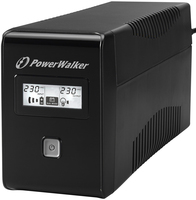 PowerWalker VI 650 LCD FR szünetmentes tápegység (UPS) Vonal interaktív 0,65 kVA 360 W 2 AC kimenet(ek)