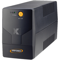 Infosec X1 EX 500 szünetmentes tápegység (UPS) Vonal interaktív 0,5 kVA 2 AC kimenet(ek)