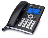 Audioline TEL 136 DECT-Telefon Anrufer-Identifikation Schwarz, Silber