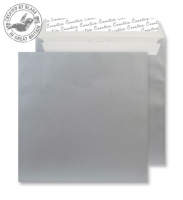 Blake Creative Shine Metallic Silver Peel and Seal Wallet 220x220mm 130gsm (Pack 250)