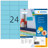 HERMA 4408 etiqueta autoadhesiva Rectángulo Permanente Azul 2400 pieza(s)