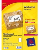 Avery Weatherproof Shipping Labels samoprzylepne etykiety Biały 200 szt.
