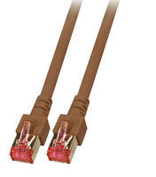 EFB Elektronik RJ45 Patchkabel S/FTP, Cat.6, LSZH, 0.15m, braun Netzwerkkabel 0,15 m Cat6 S/FTP (S-STP)