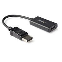 StarTech.com Adattatore DisplayPort a HDMI 4K 60Hz - Convertitore video attivo da DP 1.4 a HDMI 2.0 - Dongle/Cavo adattatore per Monitor/TV/Display HDMI - Connettore DP a scatto