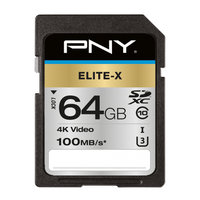 PNY Elite-X 64 GB SDXC UHS-I Klasa 10