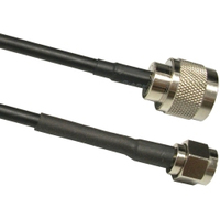 Ventev TWS195NMSM-35 cable coaxial RG-195 10,7 m SMA Negro