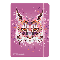 Herlitz Wild Animals Lynx bloc-notes Rose A5 40 feuilles