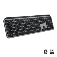 Logitech MX Keys f/ Mac Tastatur RF Wireless + Bluetooth QWERTY US International Grau