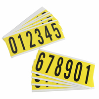 Brady 3450-# KIT samoprzylepne etykiety Prostokąt Wyjmowana Czarny, Żółty 150 szt.