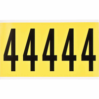 Brady 3460-4 samoprzylepne etykiety Prostokąt Wyjmowana Czarny, Żółty 5 szt.