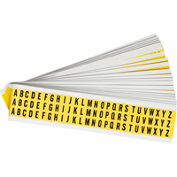 Brady 3430-LTR KIT self-adhesive label Rectangle Permanent Black, Yellow 78 pc(s)