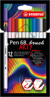 STABILO Pen 68 brush ARTY Filzstift Gemischte Farben 12 Stück(e)