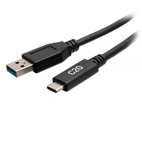 C2G Câble USB-C® 0,3 m (1 pied) mâle vers USB-A mâle - USB 3.2 Gen 1 (5 Gbits/s)