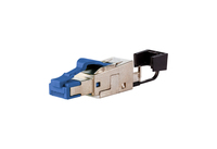 METZ CONNECT 40G RJ45 field plug pro conector Azul