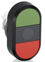 ABB 1SFA611130R1106 nyomógomb panel Fekete, Zöld, Vörös