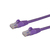 StarTech.com 100ft CAT6 Ethernet Cable - Purple CAT 6 Gigabit Ethernet Wire -650MHz 100W PoE RJ45 UTP Network/Patch Cord Snagless w/Strain Relief Fluke Tested/Wiring is UL Certi...