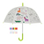 Esschert Design KG281 Kinder-Regenschirm Schwarz, Grün, Transparent