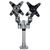 StarTech.com Desk Mount Dual Monitor Arm - Premium Articulating Monitor Arm - up to 30” VESA Mount Displays - Height Adjustable Monitor Mount - Rotate/Tilt/Swivel - Clamp/Gromme...
