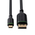 Microconnect MC-USBCDP3 cavo e adattatore video 3 m USB tipo-C DisplayPort Nero