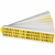 Brady 3430-LTR KIT self-adhesive label Rectangle Permanent Black, Yellow 78 pc(s)