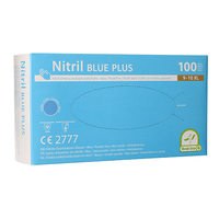 100 "Medi-Inn®" Handschuhe, Nitril puderfrei "Blue Plus" blau Größe XL von