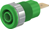 4 mm Sicherheitsbuchse grün SLB4-F6,3