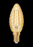 LED-Kerzenlampe E14 gold RLCW22824CE14FILGold