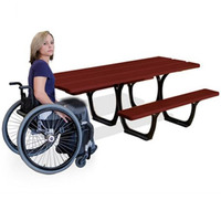 Seville Wheelchair Friendly Picnic Table - Light Oak