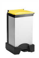 65 Litre Plastic Fire Retardant Sackholder - Yellow - Black