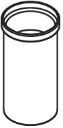 HEWI Bürstenbehälter, f. Sys 800, 800K 815, Kst. senfgelb