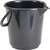 HÜNERSDORFF 941200 Eimer 10,5 l HD-Polyethylen schwarz Kunststoffbügel D. 286 m