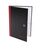 Black n Red A5 Casebound Hard Cover Notebook A-Z Ruled 192 Pages Black/R(Pack 5)