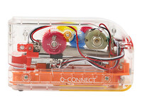 Grapadora electrica q-connect plastico transparente mecanismo de colores capacidad 20 hojas usa grapas