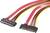 SATA kombinált hosszabbító kábel, 0,2 m, Renkforce