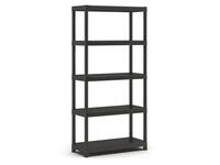 Polcrendszer, 5 polccal, 90 cm, KETER "Plus Shelf"