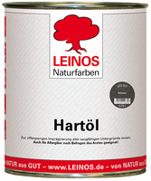 LEINOS Holzöl 750 ml | Hartöl Schwarz für Tische Möbel Arbeitsplatten | Teak Eiche Möbelöl für effektive Versiegelung und langanhaltenden Schutz im Innenbereich