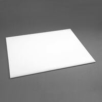 Hygiplas Large High Density White Chopping Board for Bakery - 60x45cm