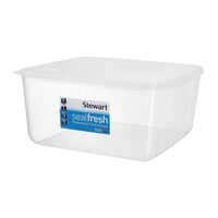 Stewart Seal Fresh Giant Container of Clear Plastic Dishwasher Safe - 13L