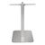 Bolero Square Table Base Made of Stainless Steel with Flat Bottom - 680x400mm